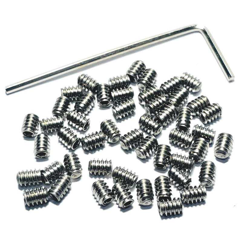 50pcs #6-32 x 3/16 inch Set Screws 304 Stainless Steel Allen Head Hex Hexagon Socket Set Screws with 1/16 Allen Wrench,Set Grub Screws Hex Allen Head Socket Set Screws.(3/16" Length) 6-32 x 3/16 - NewNest Australia