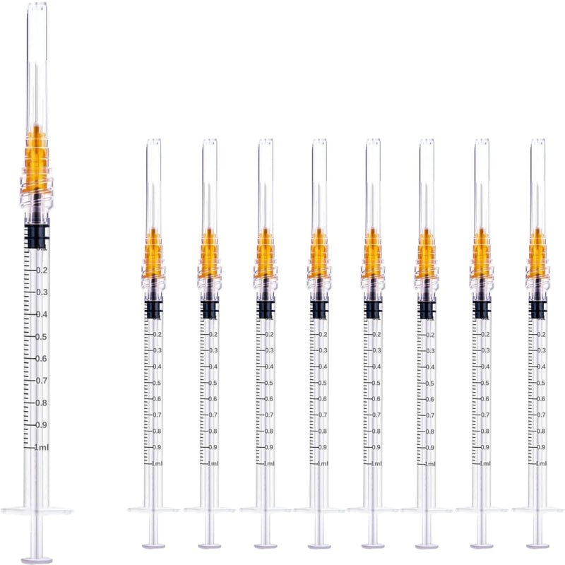 1cc 1ml with 25 Gauge 5/8 Inch, Sterile Lab Utensils Scientific Research, Industrial Dispensing or Liquid Measuring - Pack of 50 1ml-25G 5/8 Inch