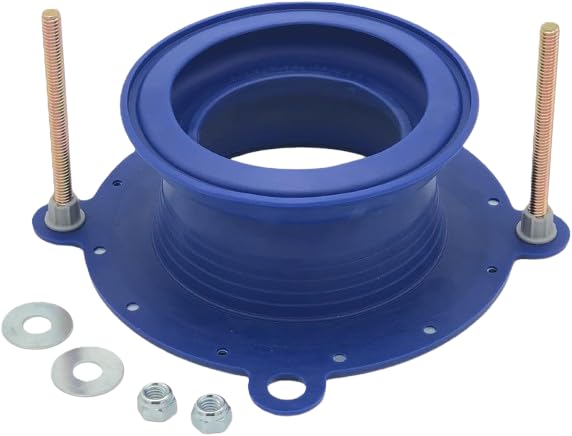 One N Done Toilet Flange Repair Kit - Complete Toilet Seal Repair For Wax Seal, Rubber Gasket Ring,Tool-Free Nuts Includes 3 1/2-Inch Locking Zinc Bolts, Easy Toilet Bowl Repair (Pack of1)