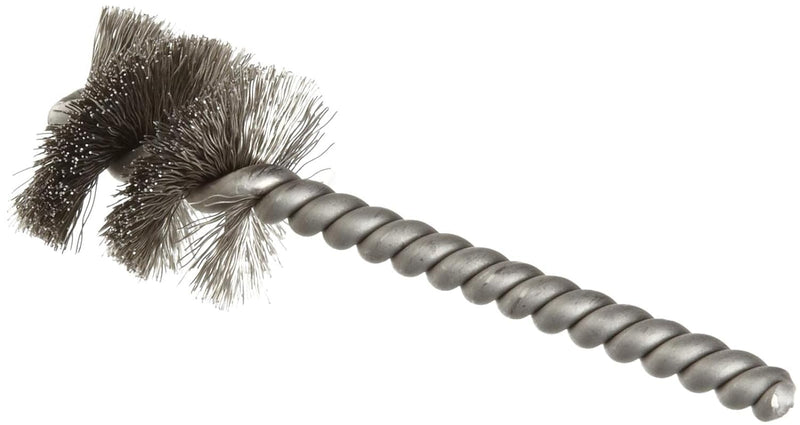 Weiler 21087 1" Power Tube Brush, .008" Stainless Steel Wire Fill, 1" Brush Length, Made in The USA (Pack of 10) Pack of 10 .008" Wire Size