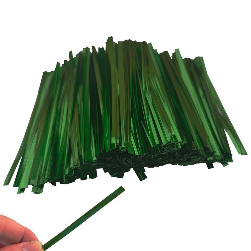 Twist Ties for Bags Bread Bag Tie Garden 4 inches 1600 Pcs Candy Coffee Bags Flower Ties (1600, Green)