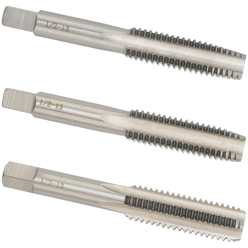 1/2-13 Hand Tap, Right Hand 1/2 x 13 Threading Hand Tap 1Pair 1/2"-13