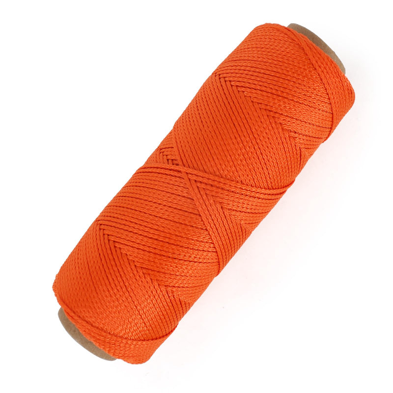 Mason Line, 500 Ft #18 Braided Nylon String Twine, Premium String for Masonry Jobs, Construction, Gardening, Net Making and Mending, DIY Projects, Fluorescent Orange