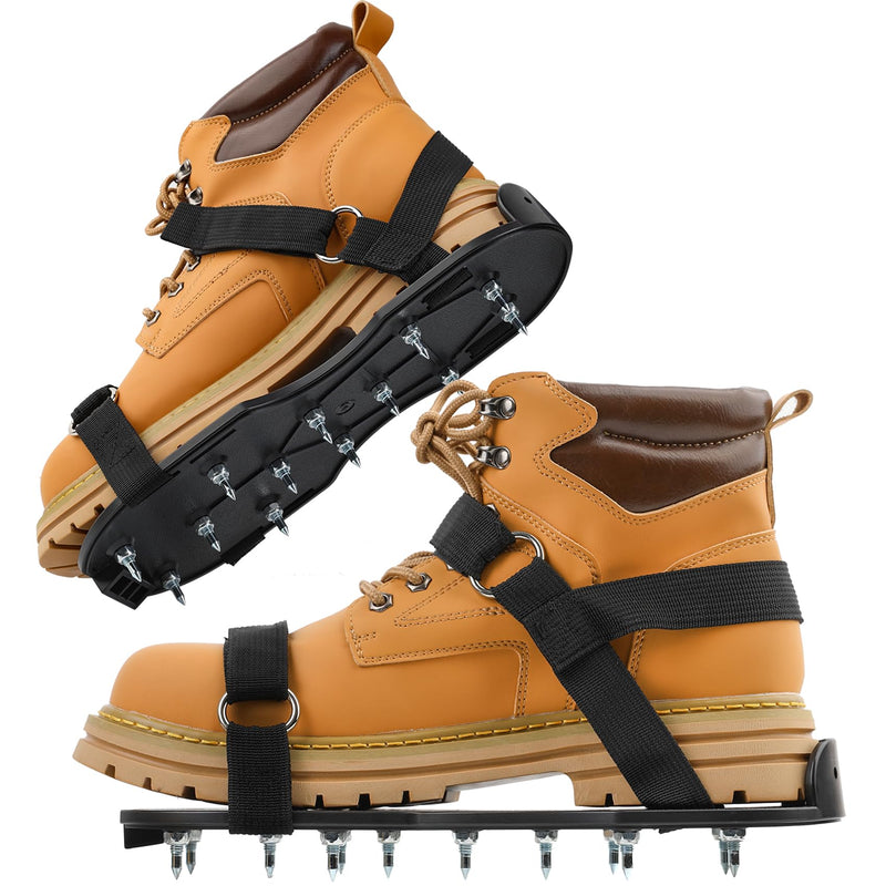 Spike Shoes for Epoxy Flooring Coating (99% Pre-installed) 13 one-Inch Spikes & 2 Velcro Strap (Non-Slip) Sturdy (Supports Up to 200 Pounds) Fits Men's and Women's Shoes in US Sizes 6 to 12