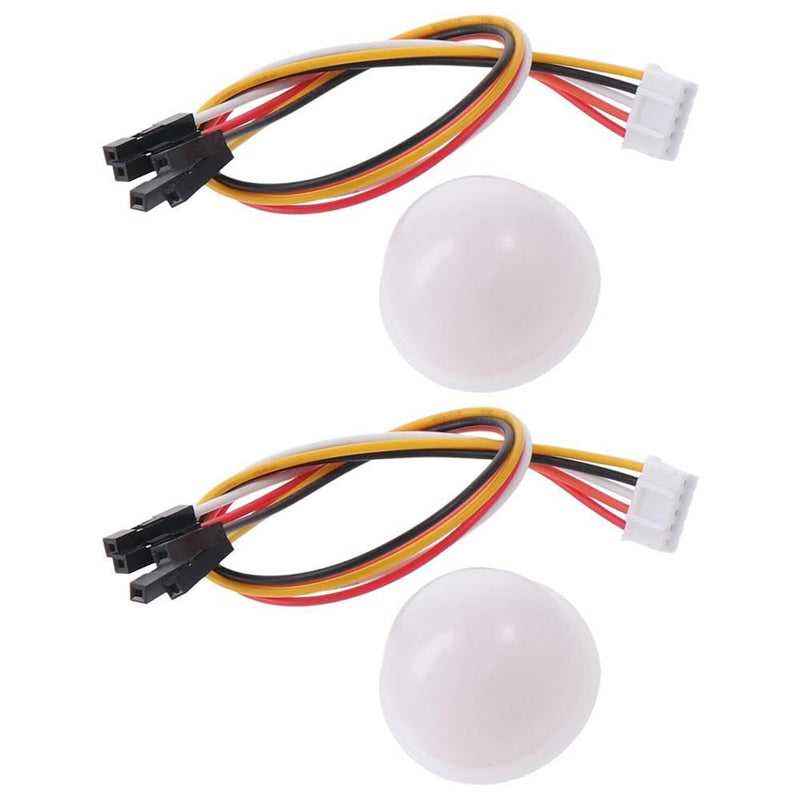 2pcs BH1750 BH1750FVI Digital Light Illumination Sensor, DC 5V Light Intensity Ball, Light Intensity Sensor Module for Arduino