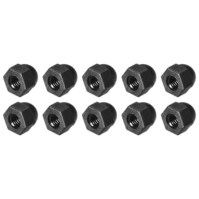 METALLIXITY Acorn Cap Nuts(M3x0.5mm) 20Pcs, Nylon Acorn Dome Cap Head Hex Nuts - for Industrial Mechanical Equipment, Black - NewNest Australia