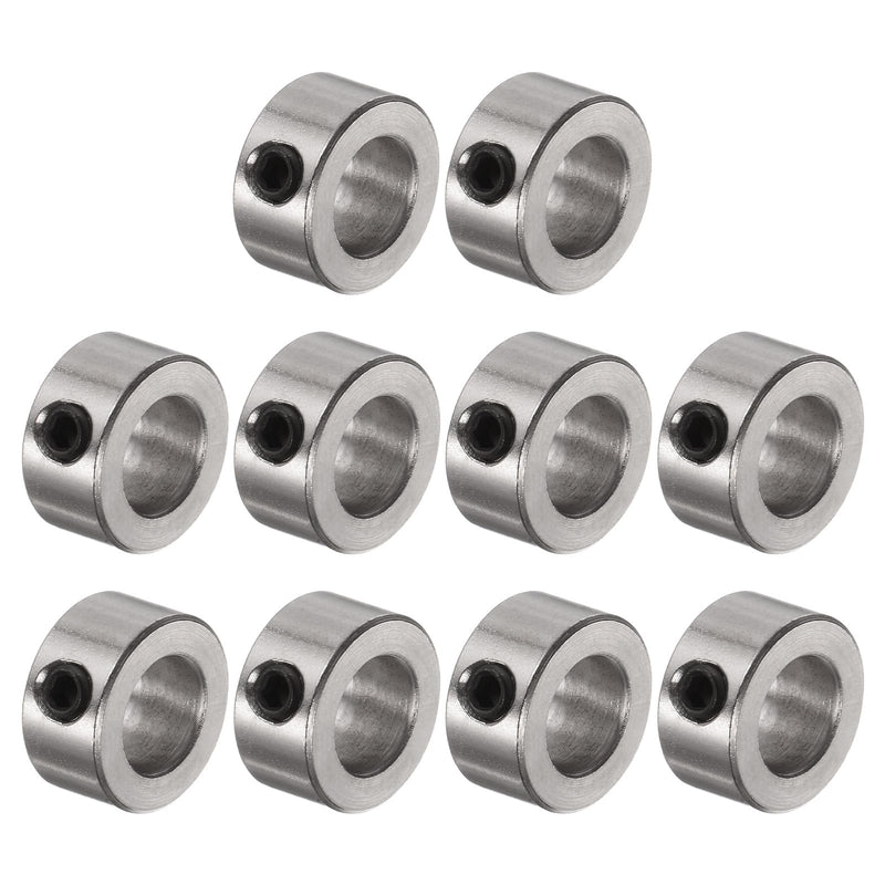 uxcell 10pcs Set Screw Collars 8mm Bore Shaft Collars, 14mm OD, 7mm Width, Landing Gear Stopper Wheel Collar