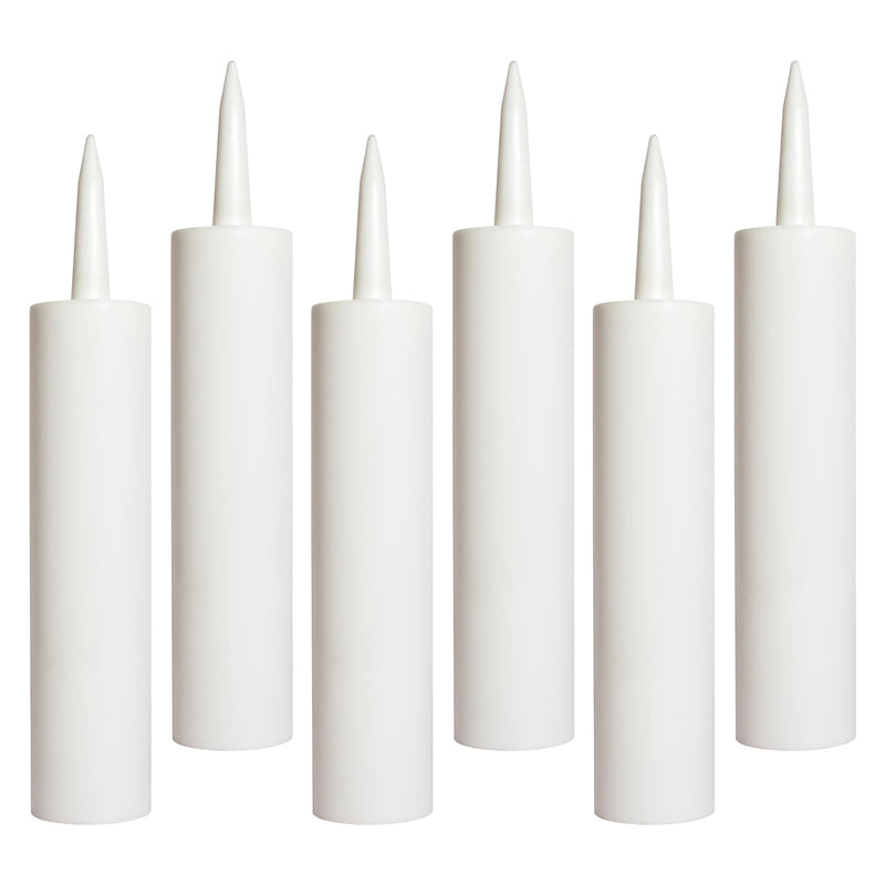 Red Devil 1010 300ML Empty Caulk Tube, 10 oz. Reusable Plastic Caulking Cartridge, 6 Pack