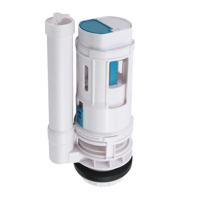 T Tulead Toilet Flush Valve Dual Flush Valve Toilet Repair Kit Toilet Tank Parts 8.27" Height, 2.3-Inch Drain Hole, Fit for 2-Piece Toilet (Not for One Piece Toilet) H: 8.27"