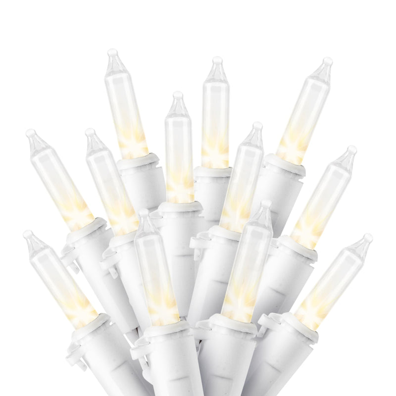 JOIEDOMI Christmas String Lights Indoor,100 Count Mini Warm Fairy Light,21.5FT Lighting Decor for Patio Dorm Classroom Bedroom Holiday Wedding Party Garland Birthday Festival Valentines Day,White Wire White 100ct