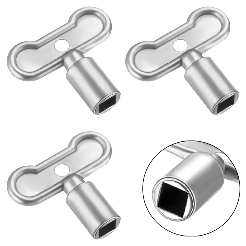 Enhon 3 Pack 5/16 in Sillcock Water Key Compatible with Danco 80132, Water Spigot Key, Square Stem Outdoor Faucet Handle Fits 8x8mm Square Broach Water Shut Off Key Valves Outdoor Hose Faucet Valve