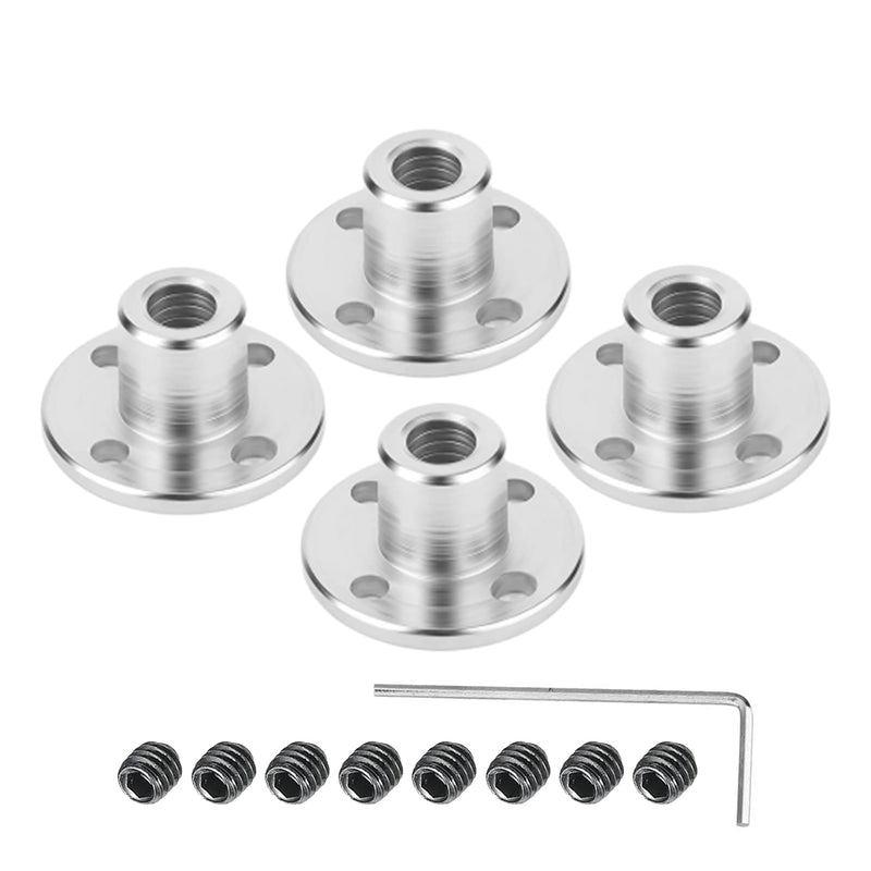 4 Pack 3mm Flange Coupling Connector, Rigid Guide Model Coupler Accessory, Shaft Axis Fittings for DIY RC Model Motors, High Hardness Coupling Connector 4