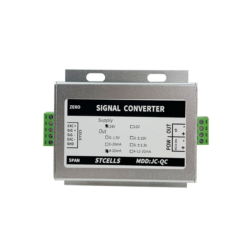 Weight Transmitter Amplifier 0-10V Pressure Transmitter 4-20MA Current Voltage Pressure Weighing Load Cell(Voltage 0-5V,1) Voltage 0-5V White 1