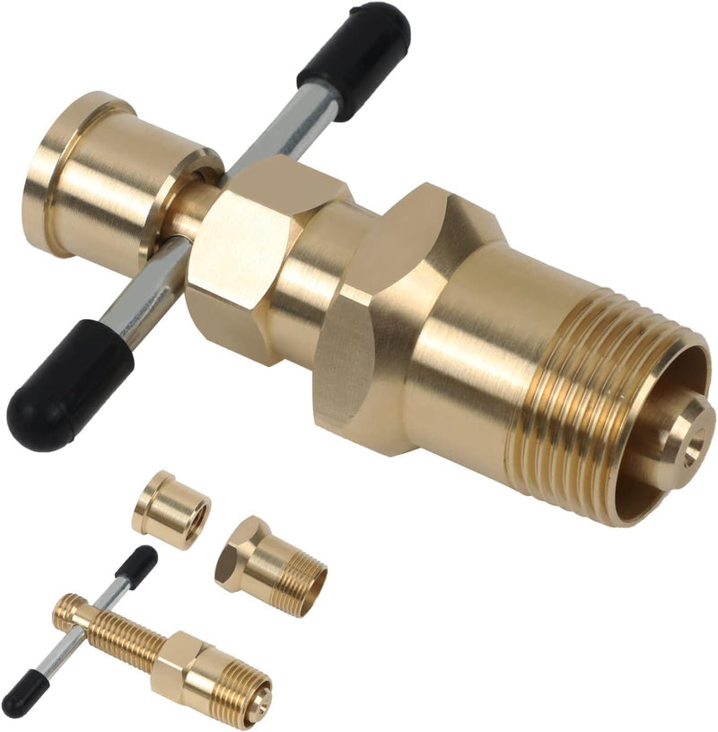 Pipe Olive Remover Puller Tool - Angchun Olive Puller Remover Ferrule Puller with Diameters of 1/2in & 3/4in Compression Sleeve Puller Tool Suitable for Brass Olive Pipes Easy Removal Without Damage
