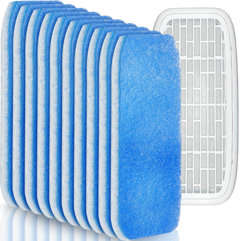 Ziliny 10 Pack RV AC Filters for Air Conditioner Vent 12.9 x 5.5 Inch Rounded Rectangle