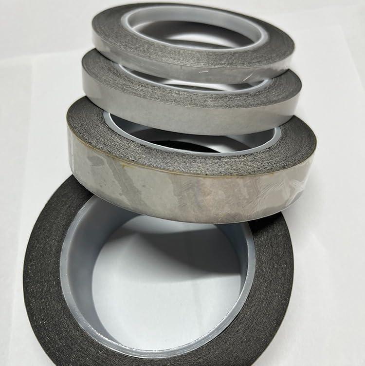 Aluminum Matrix Carbon Double-Sided Tape for SEM TEM EDS EDAX Scanning Electron Microscope Conductive Carbon Tape (Aluminum Substrate, 3 mm Width) Aluminum Substrate