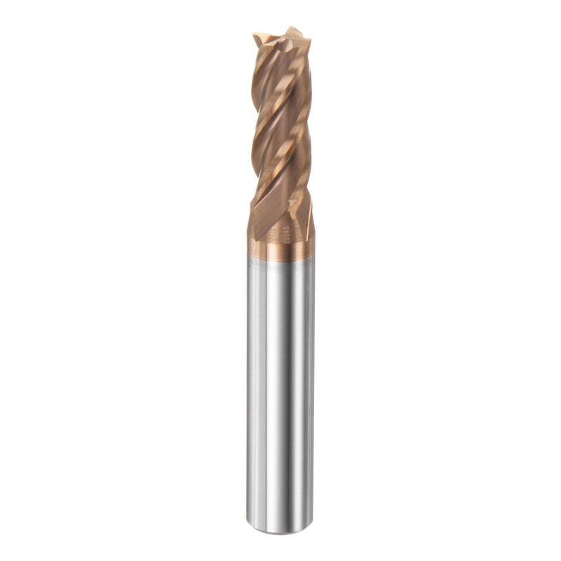 HARFINGTON Micro Grain Carbide Square End Mill 9/32" x 25/32" (7mm x 20mm) Cut 5/16" (8mm) Shank 2-3/8" (60mm) Length AlTiN Coated 4 Flutes Square Nose Cutter for Alloy Steel Hardened Steel 7mm x 20mm x 8mm x 60mm