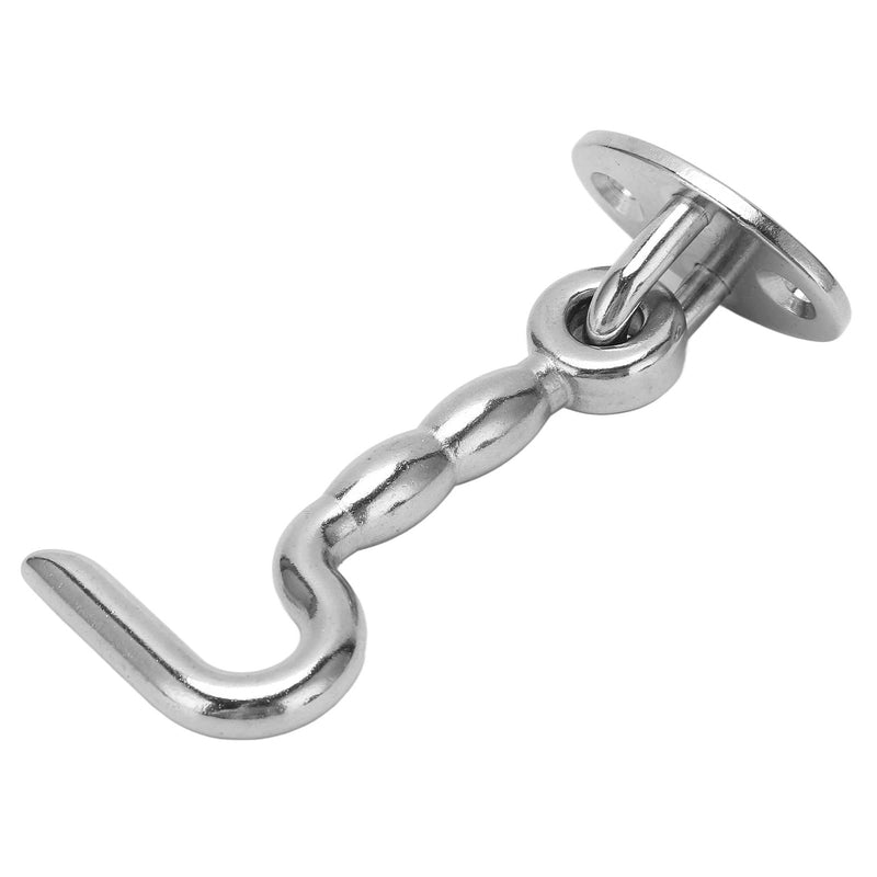 77.5mm/3.05 in Stainless Steel Boat Door Latch Hook with Eye Latch Heavy Duty Hook Eye Latch Solid Thickened Design for Boat Ship Yacht,for Door Window Cabinet