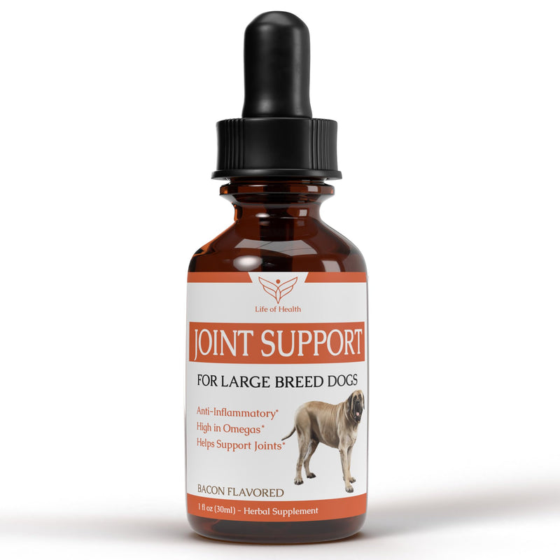 Dog Joint Supplement Large Breed | Dog Hip and Joint Supplement | Dog Joint Pain Relief | Dog Hip and Joint Supplement Large Breed | Dog Hip & Joint Care | Dog Joint Support | 1 fl oz: Bacon Flavor - PawsPlanet Australia