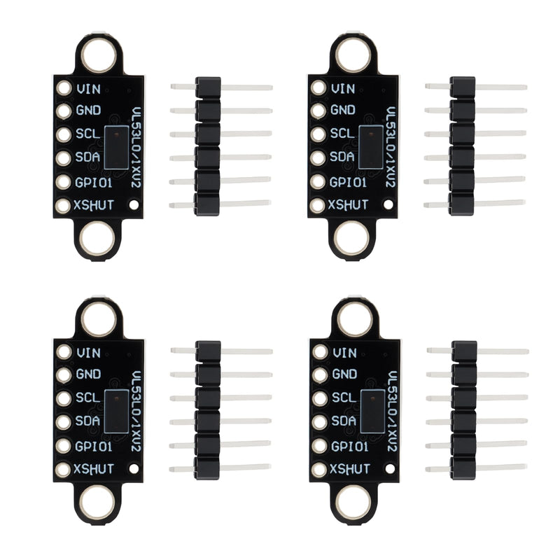 4Pcs VL53L0X Time-of-Flight (ToF) 940nm Laser Ranging Sensor Breakout GY-VL53L0XV2 Distance Measurement Module Fit for Arduino