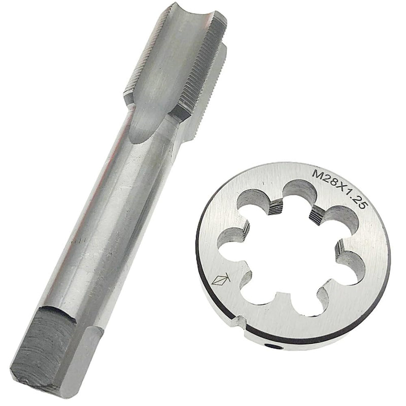 M28 X 1.25 Tap and Die Set RH Right Hand M28x1.25 Threading Tool Thread | Straight Fluted Machine