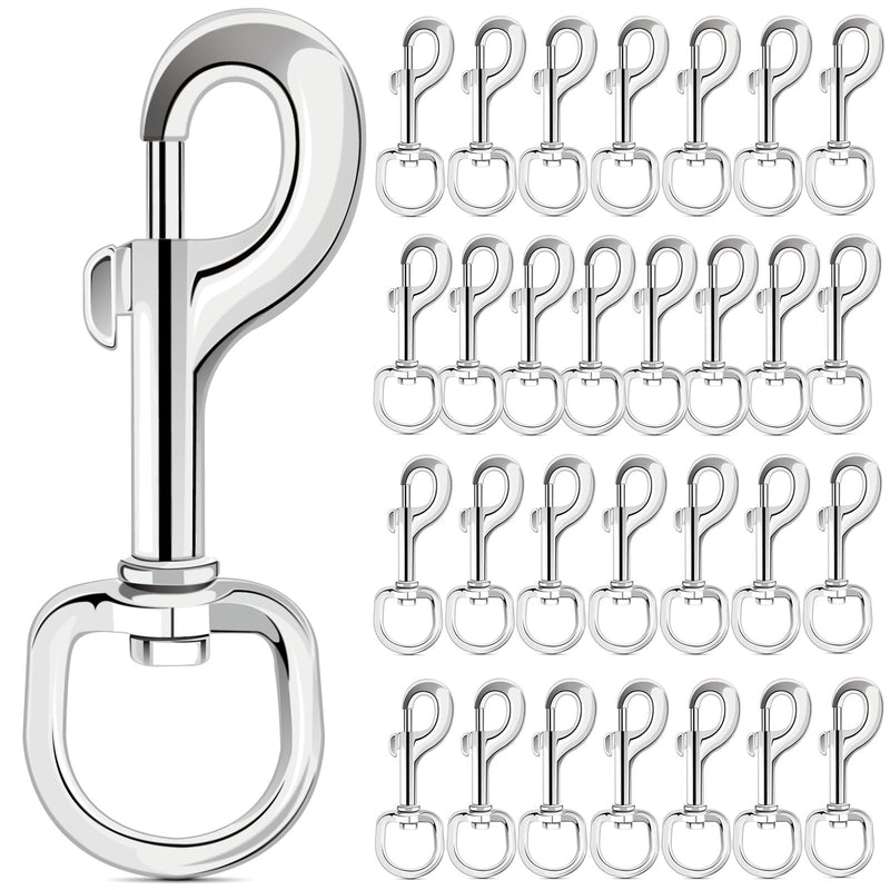 ERKOON Extra Large 4.23 Inch Swivel Eye Bolt Snap Hooks 220Lbs Load Capacity Zinc Alloy Single Ended Flag Clips Heavy Duty Trigger Bolt Hooks (8 Pack) 8 Pack