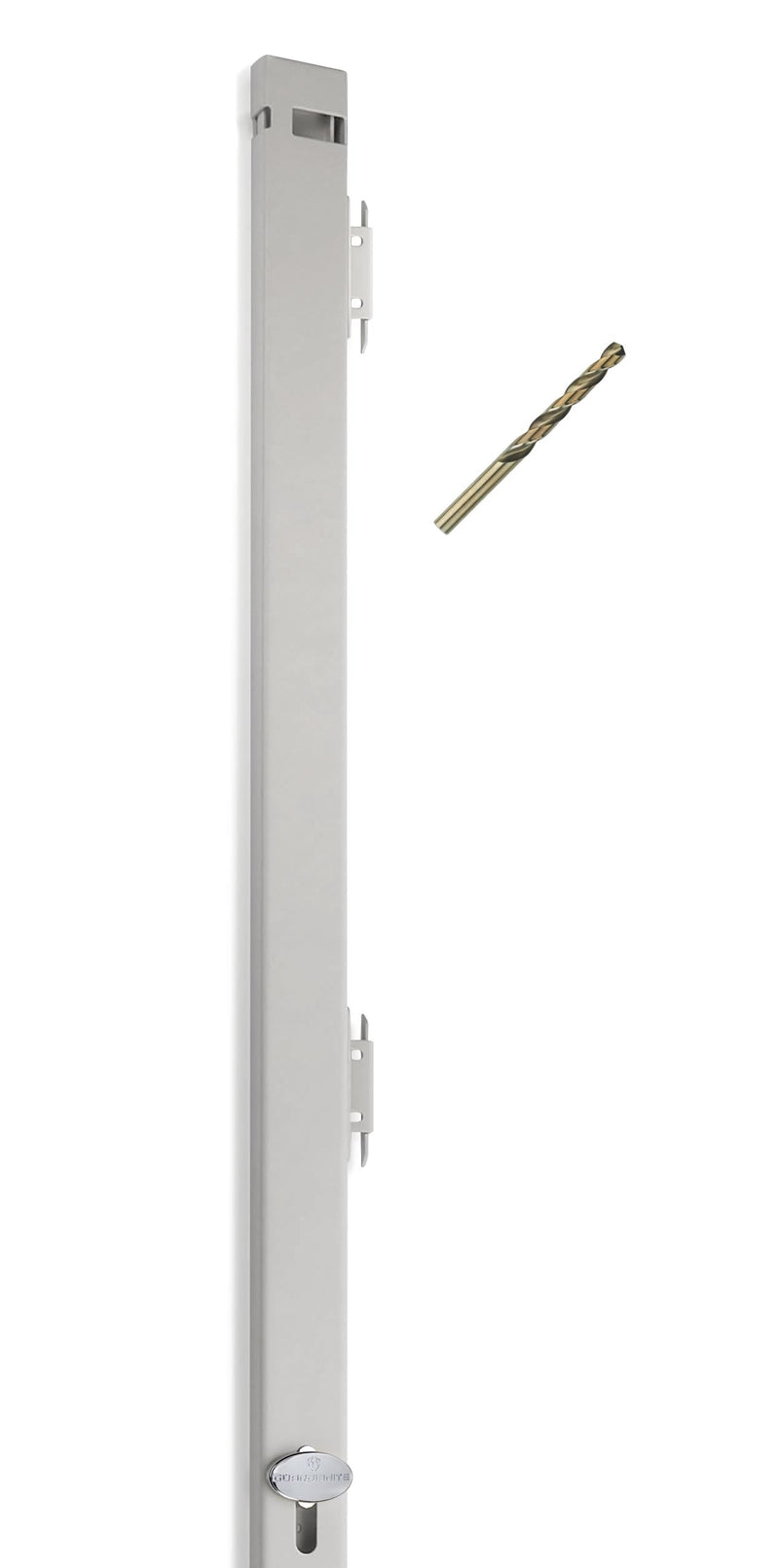 File Cabinet Locking Bar. Fits 4 Drawer File Cabinets. Includes Cobalt Drill Bit. (Beige) Beige