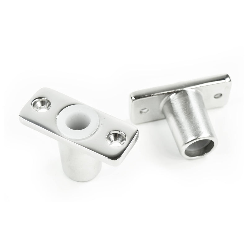 Vinland Marine Oar Lock Socket Side Mount, Edge Mount, Flush Mount, 316 Stainless Steel for Boat Oar Locks, Canoe ores, Row Boat oars, Jon Boat oars, Paddle Boat Parts, Aluminum Row Boat