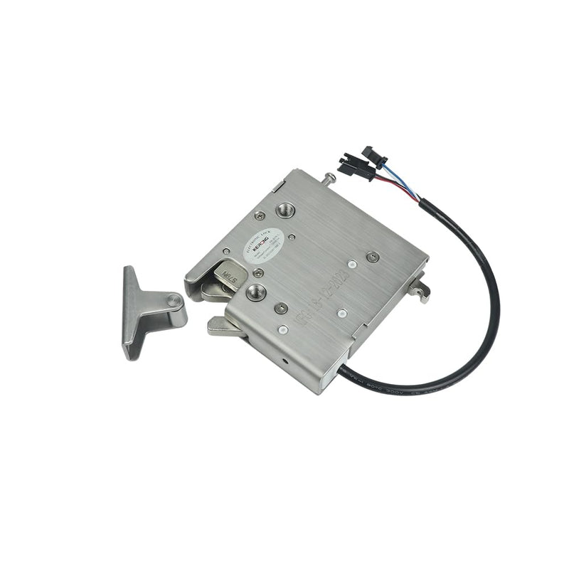Electronic Rotary Push-to-Close Latch, Auto Lock, with Latch Status Microswitch, Non-Sealed Connector, Electric Cabinet Drawer Locker Lock