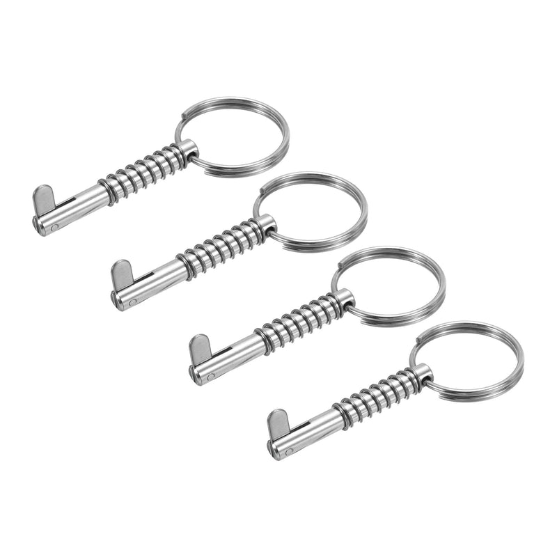 PATIKIL 316 Stainless Steel Quick Release Pin Bimini Top Pin Boat Marine Hardware with Drop Cam & Spring for Deck Boat Bimini Top 2 x 0.25 x 1.6 inch