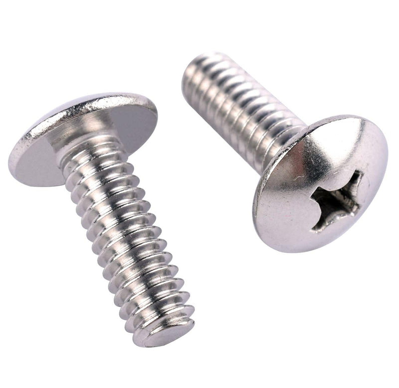 #8-32 x 1/2" Truss Head Phillips Machine Screws, 304 Stainless Steel 18-8, UNC Full Machine Thread, Bright Finish, Quantity 50Pcs #8-32 x 1/2" (50PCS)