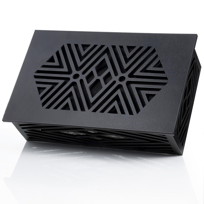 Saillong Doorbell Chime Cover Wood Doorbell Cover Box Only Doorbell Chime Box Doorbell Chime Cover Box Only Universal Decorative with Extra Self-Adhesive Tape Easy to Install for Home (Black) Black
