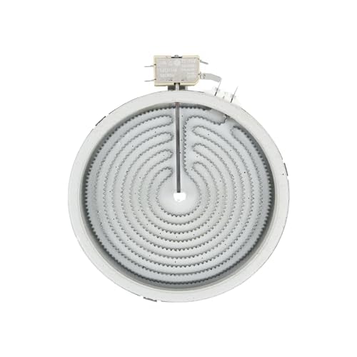 Upgraded 6.5in W11171119, 8273994 wp8273994 Radiant Surface Element Compatible with Whirlpool Glass Top Burner Replacement Replace For: 8273994, W11171119, WP8273994, AP6012390, PS11745598-1