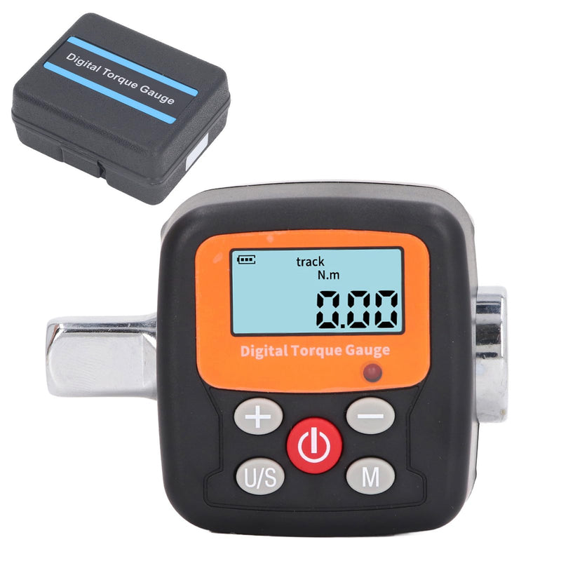 Digital Gauge, High Precision 1/2 6 to 200N.m Meter Wrench Adapter with Backlit Display, Light Reminder, Electronic Wrench Adapter for Work