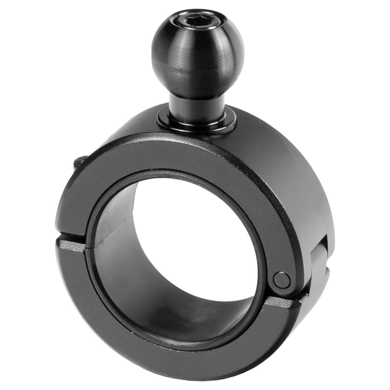 Tackform 20 Series BC1 Bar Clamp with 20mm Aluminum Ball | Billet Aluminum Clamp with Rubber Insert for 1-3/8" and 1-1/2" Bars ONLY | Black 1-3/8" and 1-1/2"