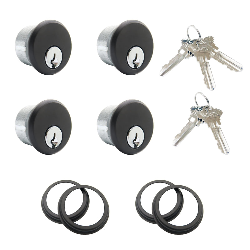 elox Storefront Zinc Mortise Cylinders for Adams Rite Commercial Storefront Door Lock 2 Pairs of KA Packed in Bronze Duronodic