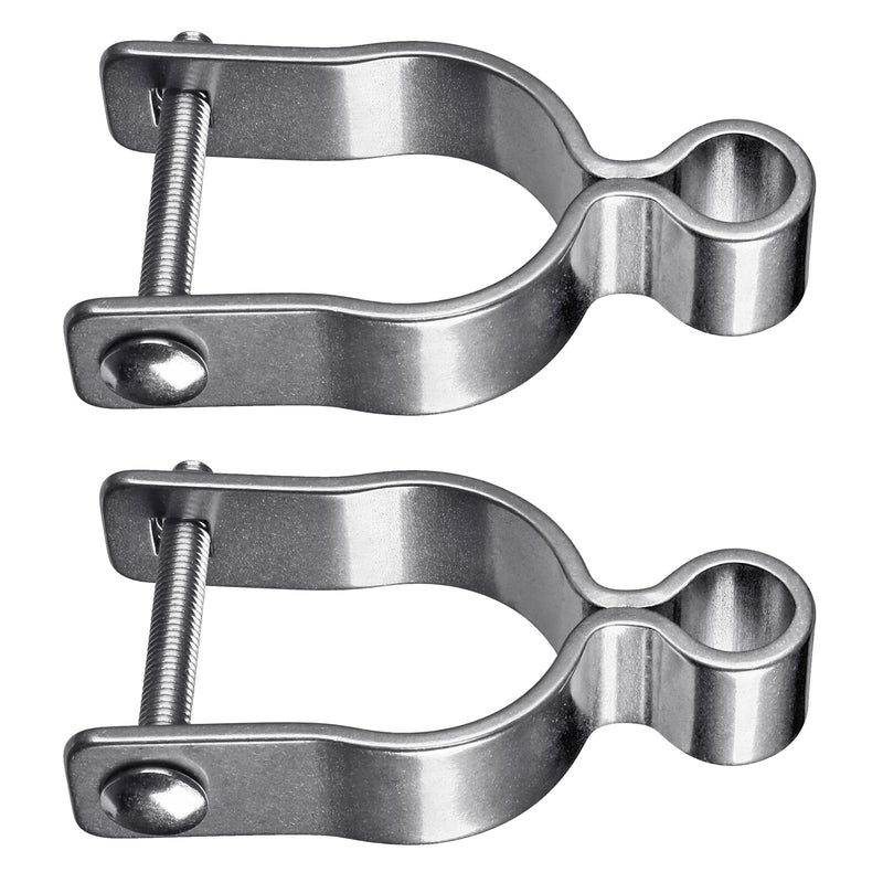 304 Stainless Steel Chain Link Fence Gate Frame Female Hinge for Chain Link Fence Post, 2pcs Post Female Hinges with 5/8'' fit 1-5/8''Outer Diameter Post/Pipe, Bolt/Nut Included Female-1-5/8''-2pcs