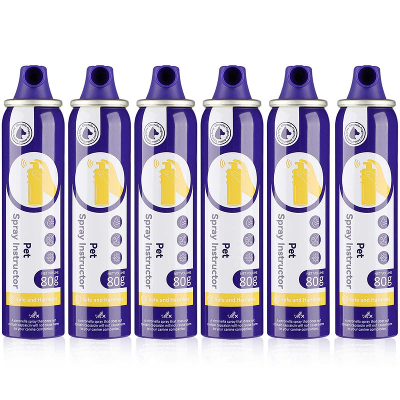 KDSZJDV Corrector Spray Dog Trainer 6 Pack 80ml Dog Corrector Spray to Dogs from Stopping Unwanted Behaviors Pet Trainer Spray, Barking, Jumping, Stealing Food, Safe, Humane & Effective
