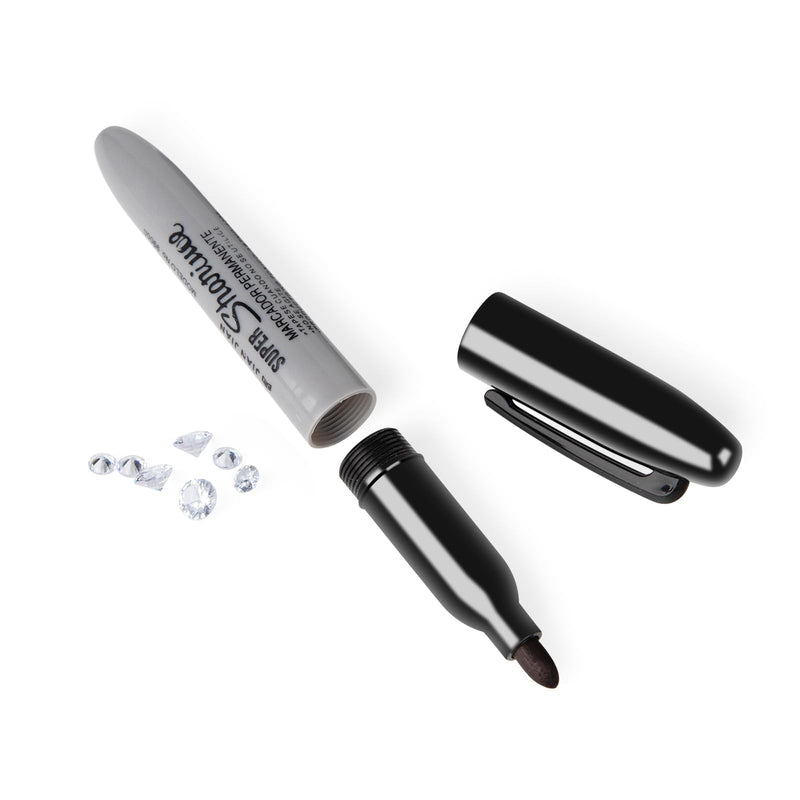 BarGifts Fake Pen Diversion Safe Keep Your Valuables Secretly, Hidden Safe Storage as A Marker Pen to Hide Small Items- 1pc white-1PC