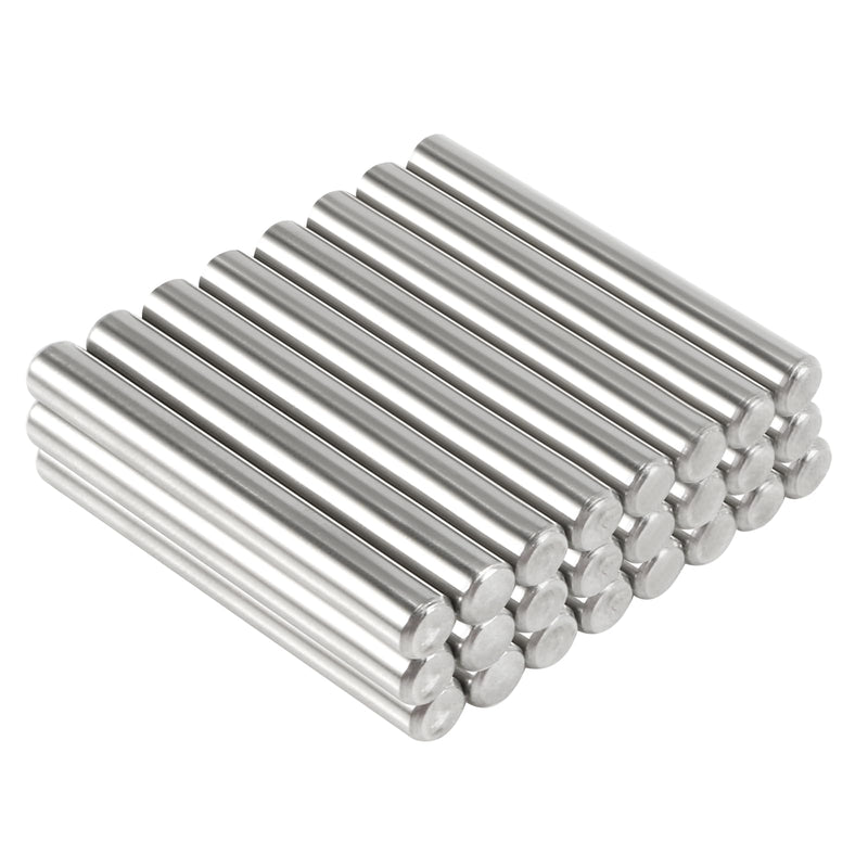 24Pcs 5mm x 40mm / 1/5 Inch x 1.57 Inch Dowel Pin 304 Stainless Steel Pegs Support Shelves Silver Tone M5 x 40mm - NewNest Australia