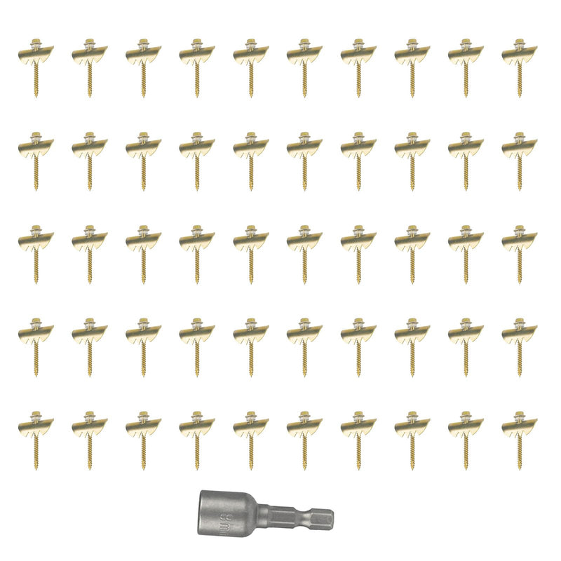 Garosa Fence Nails Wire Fixer Kit Robust Cat Claws Wire Fastening Staple Fasteners Woven Wire Fencing Staples Kit for Wire Mesh Woven Fencing