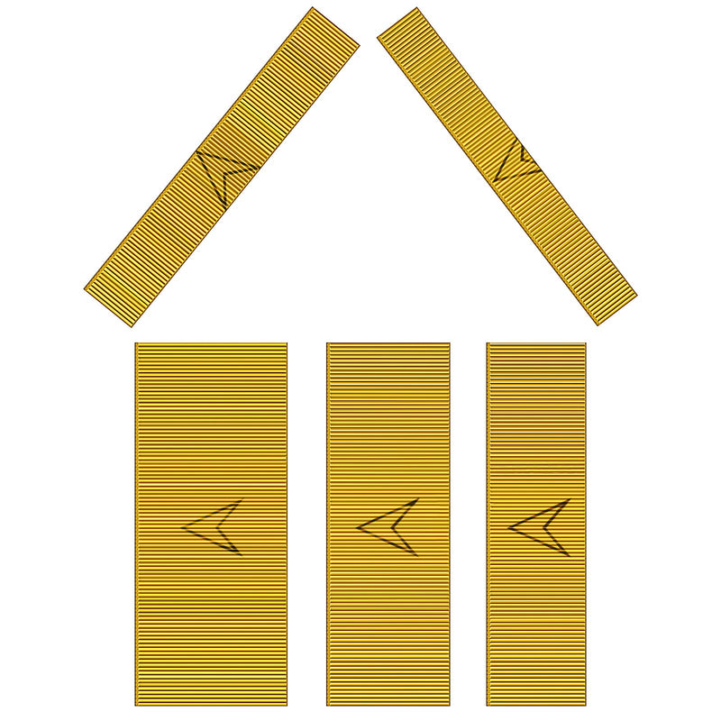 23 Gauge Pin Nails (1",13/16",5/8",1/2",3/8") 5000 pcs Headless Pinner Nails for 23 GA Pneumatic or Electric Pinner or Pin Nail Gun, Ideal for Fine Woodworking or Trim Work