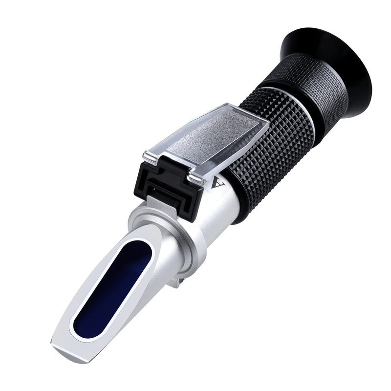 Antifreeze Tester Refractometer 4-in-1 Coolant Tester for Checking Freezing Point of Automobile Antifreeze Systems, Anti Freeze Tester Refractometer for Battery Acid, Ethylene Propylene Glycol Glycol Refractometer