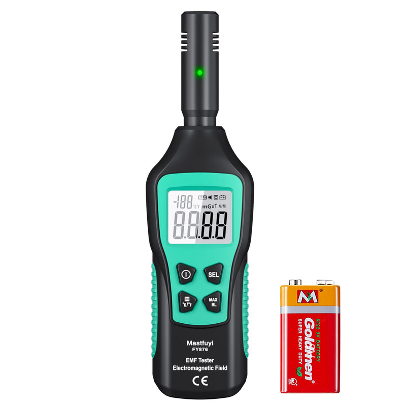 EMF Meter, EMF Detector, EMF Tester Digital LCD, Electromagnetic Radiation Detector for Outdoor, Home, Office, Ghost Hunting, Audible Alert, Indicator Lights [ FY876 ]