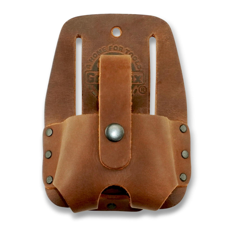 Graintex LH2305 Measuring Tape Holder Top Grain Leather, Wide Belt Tunnel Slot
