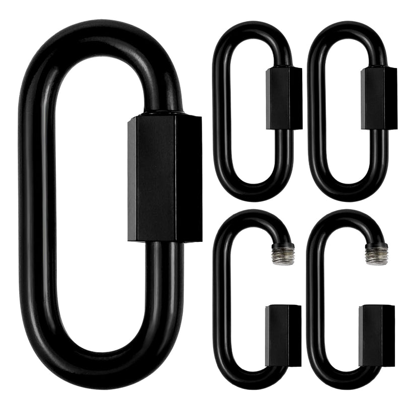 2.3" Chain Quick Links, 5 Pcs 1/4" Marine Grade Screw Chain Links, Large Opening Chain Connector Chain Coupler, 900 Lbs Capacity 2.3 Inch, 5 Pack