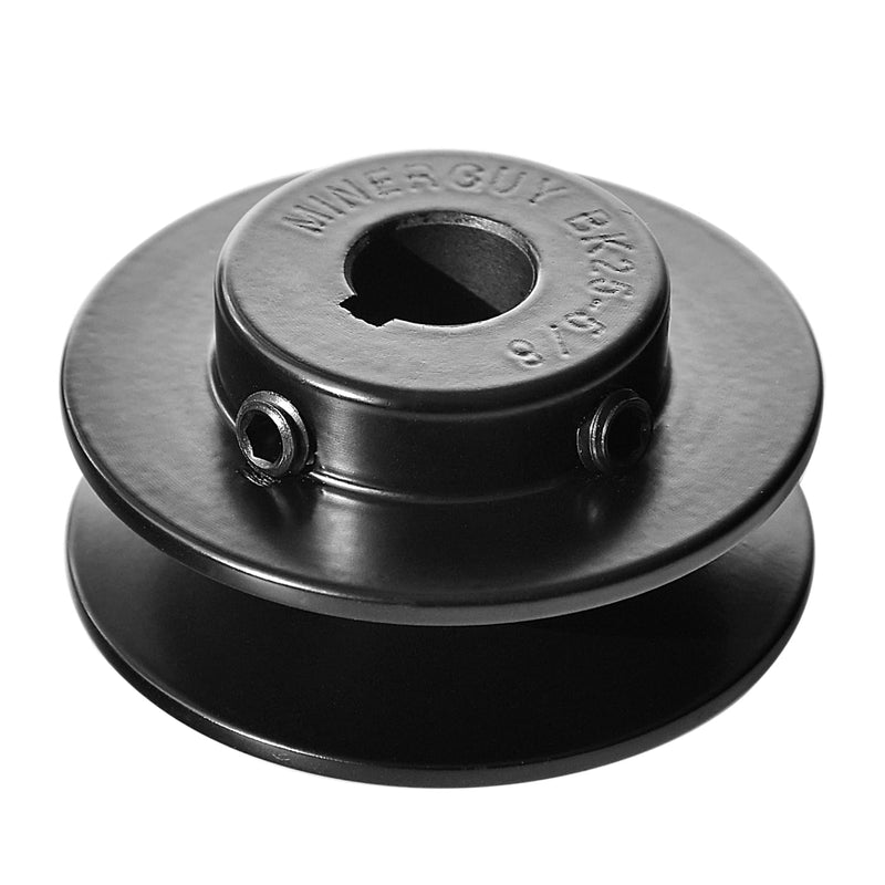 BK25-5/8 Pulley/Sheave, Cast Iron 2.6" OD, Single Groove Pulley V Style B Belt 5L for 5/8" Keyed Shaft 5/8" Bore, 2.6" OD 1 Groove