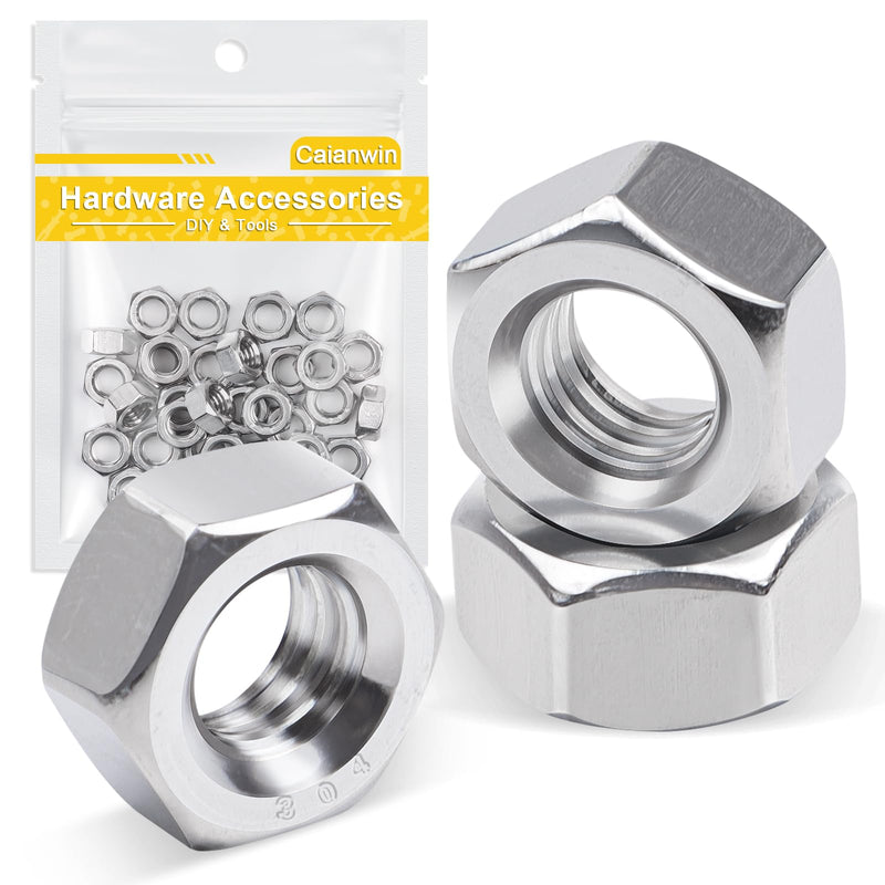 20Pcs 5/16"-18 Stainless Hex Nuts 304 Stainless Steel Nuts for Lndustrial Construction Fasteners 20