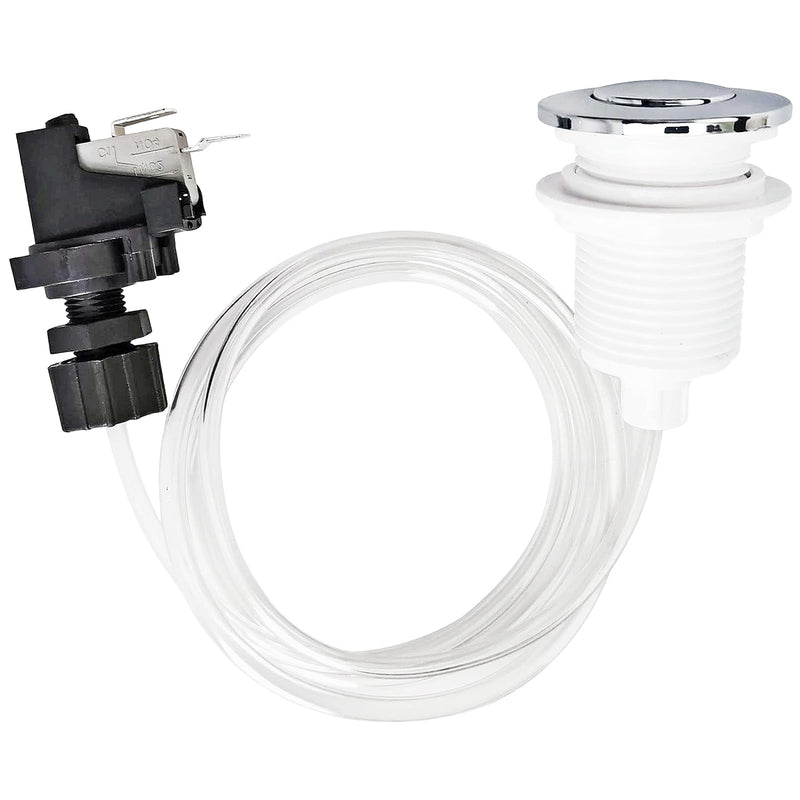 Hot Tub Air Switch 16A On Off Push Air Button Switch Jet Tool for Jetted Whirlpool Jet Bath Tub Spa Air Switch Air Activated Switch Button for Sink Top Garbage Disposal Part - 1 Set