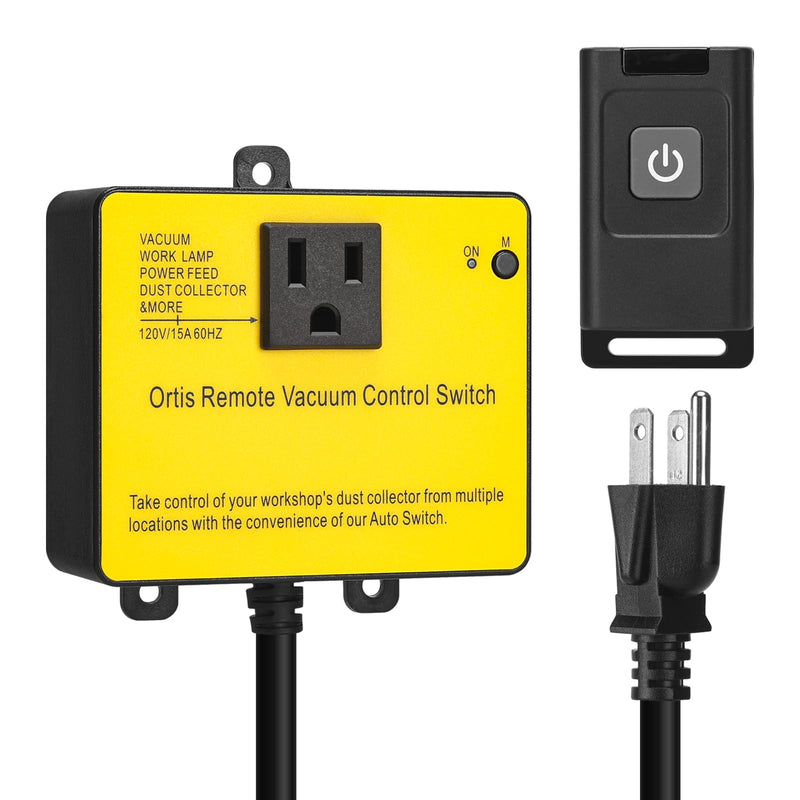 Dust Collector Remote Switch, Ortis 120V Wireless Remote Switch for Dust Collector, 328FT Wireless Range (Battery Included), Heavy Duty Design, Save Your Time and Energy, Enhance Your Work Safety - NewNest Australia